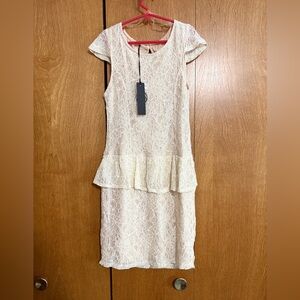 Juniors Small Lace Dress Poof Apparel NWT!